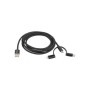 Cable adaptador Lanberg CA-3IN1-11CC-0018-BK (1,8 m)