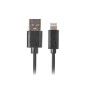 Cable USB a Lightning Lanberg Negro