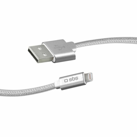 Cable USB a Lightning SBS ‎TECABLEUSBIP5BS 1 m Plata