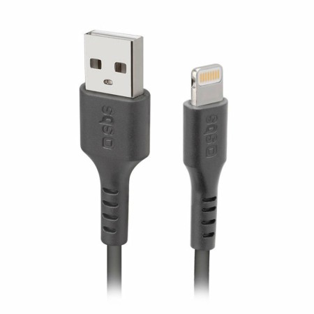 Câble USB vers Lightning SBS TECABLEUSBIP589K Noir