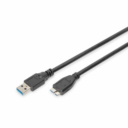 Cable USB a micro USB Digitus AK-300116-018-S Negro 1,8 m