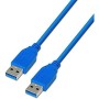 Câble USB NANOCABLE 10.01.1001-BL Bleu 1 m