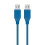 Câble USB NANOCABLE 10.01.1001-BL Bleu 1 m