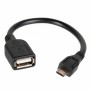 Cable OTG USB 2.0 Micro Cool Negro 15 cm