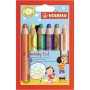 Crayons de couleur Stabilo Woody 3-en-1 Multicouleur