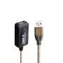 Câble Rallonge à USB Ewent EW1025 30 m Noir