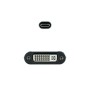 Adaptateur USB C vers DVI NANOCABLE 10.16.4103-G Gris 15 cm