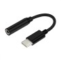 Adaptador USB C a Jack 3.5 mm Aisens A109-0348 Negro 15 cm