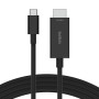 Câble USB-C vers HDMI Belkin AVC012bt2MBK 2 m Noir (Reconditionné A+)