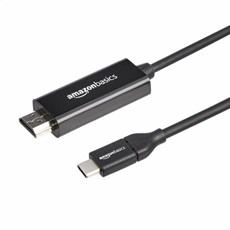 Câble USB-C vers HDMI Amazon Basics UTCH-3FT-L Noir 90 cm (Reconditionné A)