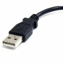 Câble USB vers Micro USB Startech UUSBHAUB6IN     Noir
