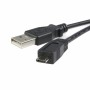 Câble Micro USB Startech UUSBHAUB3M      USB A Micro USB B Noir