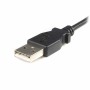 Câble Micro USB Startech UUSBHAUB3M      USB A Micro USB B Noir