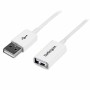 Cable USB Startech USBEXTPAA2MW     USB A Blanco