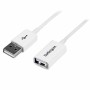 Cable USB Startech USBEXTPAA1MW     Blanco