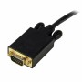 Adaptateur DisplayPort vers VGA Startech DP2VGAMM6B      (1,8 m) Noir 1.8 m