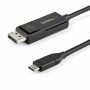 Adaptador USB C a DisplayPort Startech CDP2DP2MBD      Negro