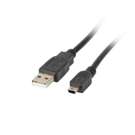 Cable USB 2.0 A a Mini USB B Lanberg CA-USBK-10CC-0018-BK 1,8 m Negro