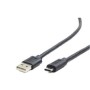 Cable USB A 2.0 a USB C GEMBIRD 480 Mb/s Negro