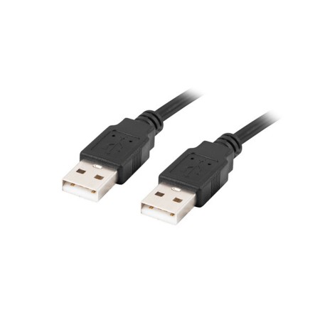 Cable USB Lanberg CA-USBA-20CU-0010-BK Negro 1 m