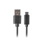 Cable Micro USB Lanberg CA-USBM-20CU-0010-BK Negro 1 m