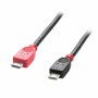 Adaptador Micro USB a Mini USB LINDY 31759 Negro 1 m