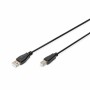 Cable USB A a USB B Digitus AK-300102-010-S Negro 1 m