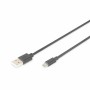 Cable Micro USB Digitus AK-300110-018-S Negro 1,8 m