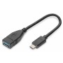 Adaptador USB-C OTG Digitus AK-300315-001-S Negro 15 cm