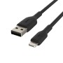 Cable USB a Lightning Belkin CAA001BT0MBK 150 cm Negro 15 cm