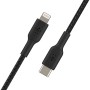 Cable USB-C a Lightning Belkin CAA004BT1MBK 1 m Negro