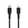 Câble USB-C vers Lightning Belkin CAA004BT2MBK 2 m Noir