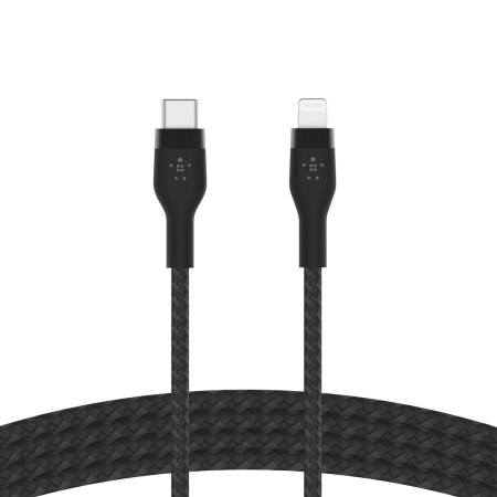 Cable USB-C a Lightning Belkin CAA011BT2MBK 2 m Negro