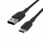Câble USB A vers USB C Belkin CAB002BT1MBK Noir 1 m