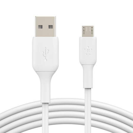 Cable USB a micro USB Belkin CAB005BT1MWH 1 m Blanco