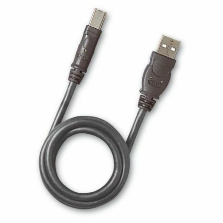 Cable USB A a USB B Belkin F3U154BT Negro 1,8 m Gris