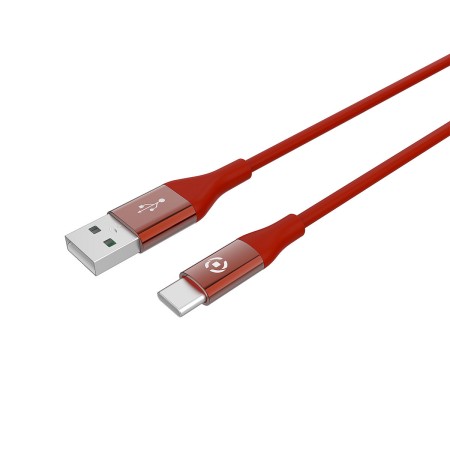 Cable Micro USB Celly USBTYPECCOLORRD Rojo 1 m