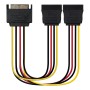 Cable SATA NANOCABLE Cable SATA Alimentacion SATA/M / 2xSATA/H, 30 cm 30 cm