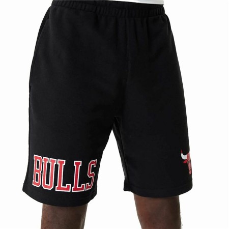 Pantalón Corto Deportivo New Era NBA Chicago Bulls Negro Hombre