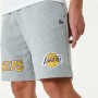 Pantalón Corto Deportivo New Era LA Lakers Gris Hombre