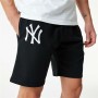 Pantalón Corto Deportivo New Era Essentials New York Yankees Negro Hombre