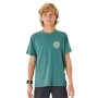 Camiseta de Manga Corta Niño Rip Curl Stapler Azul