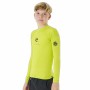 Chemisette Rip Curl Corps L/S Rash Vest Jaune Surf Lycra