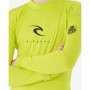 Chemisette Rip Curl Corps L/S Rash Vest Jaune Surf Lycra