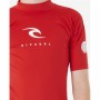 Camiseta de Manga Corta Niño Rip Curl Corps L/S Rash Vest Rojo Licra Surf