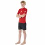 Camiseta de Manga Corta Niño Rip Curl Corps L/S Rash Vest Rojo Licra Surf