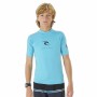 T-shirt à manches courtes enfant Rip Curl Corps L/S Rash Vest Bleu Lycra Surf