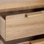 Table de Nuit HONEY Naturel Bois de paulownia Bois MDF 40 x 30 x 62,5 cm