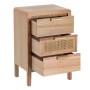 Table de Nuit HONEY Naturel Bois de paulownia Bois MDF 40 x 30 x 62,5 cm