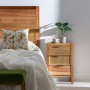 Table de Nuit HONEY Naturel Bois de paulownia Bois MDF 40 x 30 x 62,5 cm
